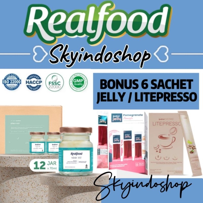 

Realfood Stay Fit ( P.12 Bonus 6 Sachet Jelly / Coffee ) Minuman Sarang Burung Walet Bpom Halal