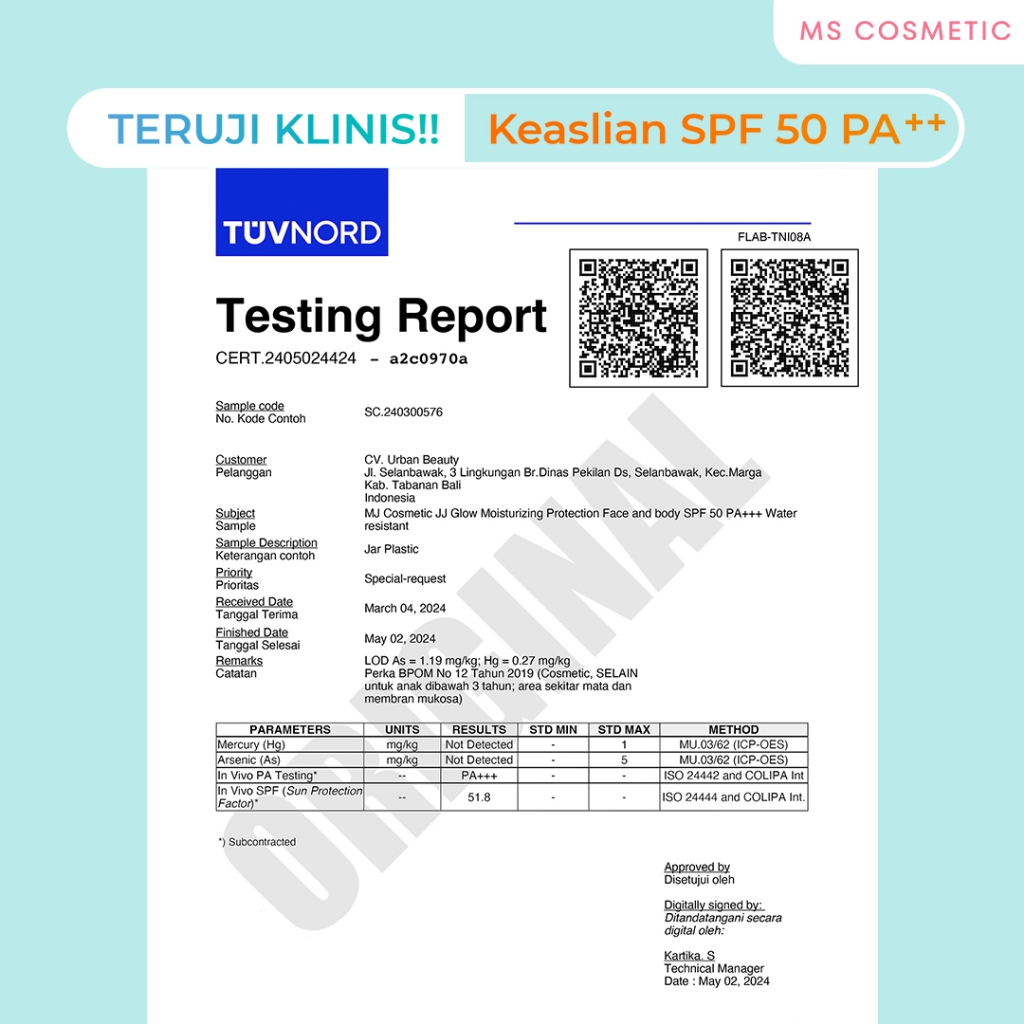 Ms Cosmetic - Jj Glow Moisturizing Sunscreen Spf 50 Pa++ Uva & Uvb Protection 60Ml