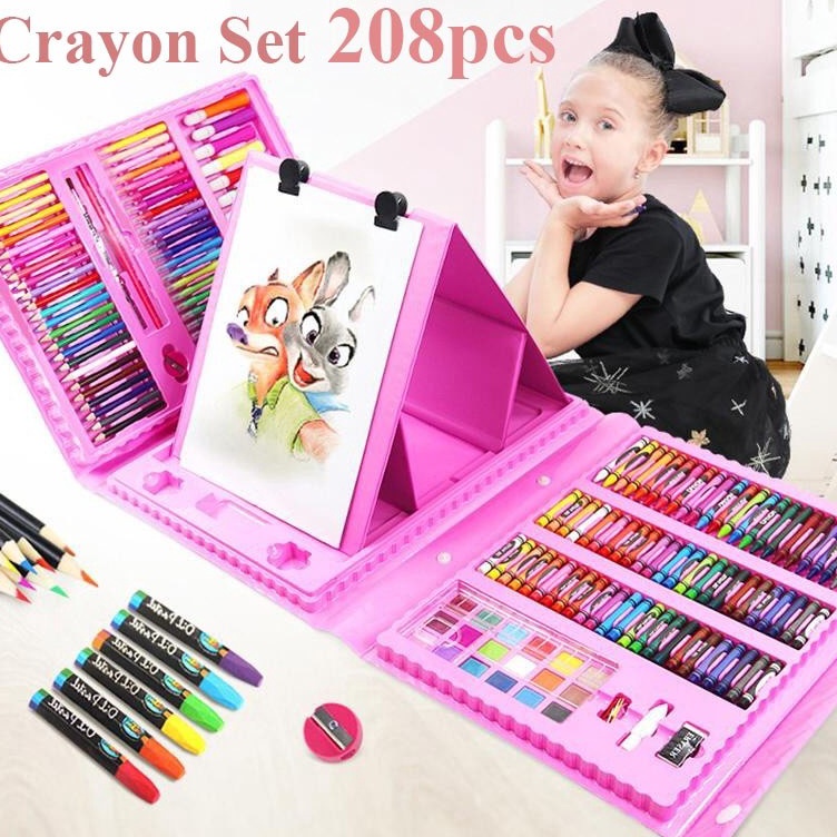

Diskon Terbatas Art set 28 Pcs crayon alat melukis gambar Set Drawing Koper Gulali Set Alat Gambar Anak Crayon Gambar Pensil Warna 28 Buah Art Set