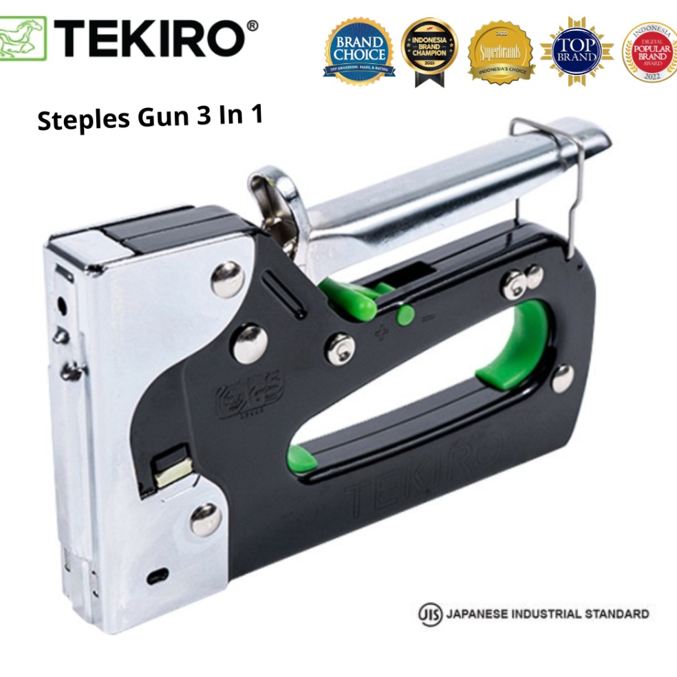 

Paket Baru Tekiro Steples Gun Tembak 3 In 1 Alat Tembak Jepret JEPRETAN 3IN1 STAPLE STAPLER STAPLES GUN TACKE