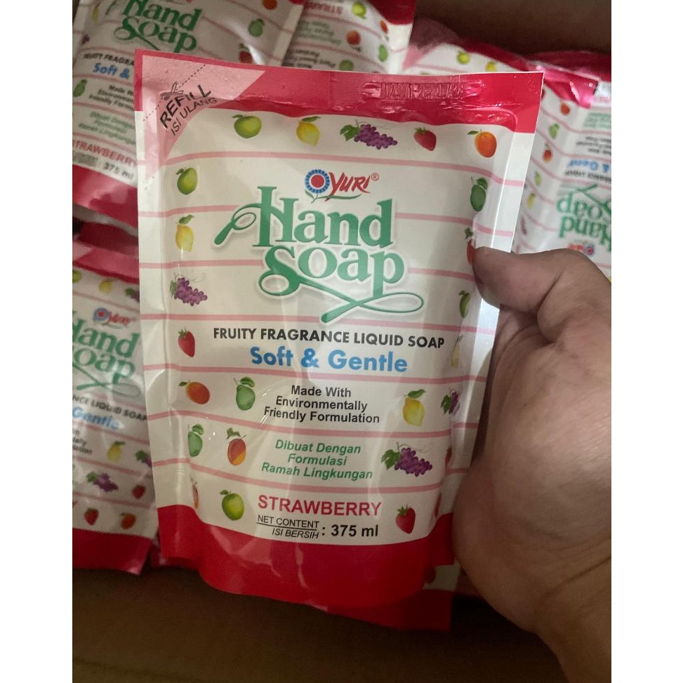 Terlaris Sabun Cuci Tangan  Hand Wash Yuri Soft  Gentle 375 ml Refill