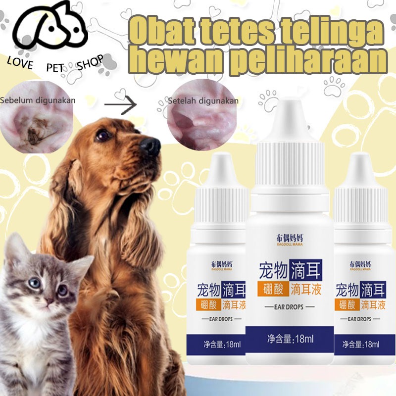 Obat tetes telinga kucing, obat tetes telinga hewan peliharaan, penghilang tungau telinga kucing, la