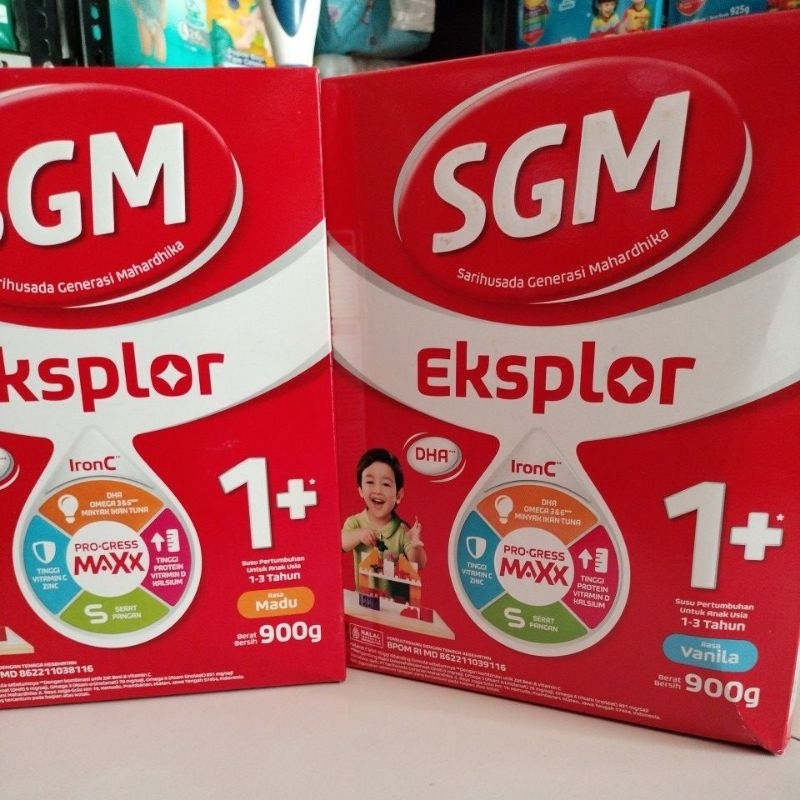 SGM 1+ madu vanila. SGM 1+ 900gr. SGM ekplor 1+ . promo SGM 1+