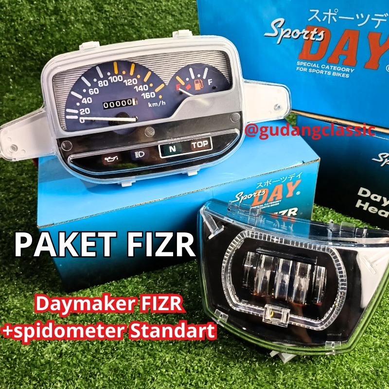 LAMPU DEPAN LED FIZR SET SPIDO FIZR LAMPU DEPAN LED NYALA RGB BY SPORTSDAY