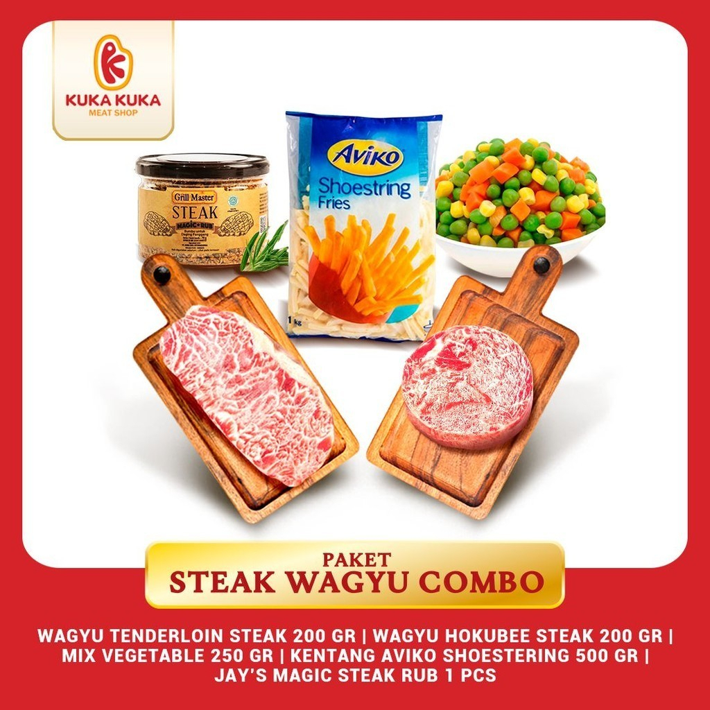 

Paket Steak Wagyu Combo / Paket Komplit Daging Steak