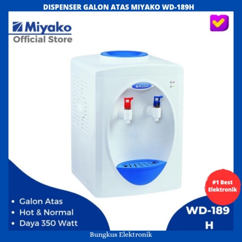 DISPENSER GALON ATAS MIYAKO WD-189H HOT NORMAL