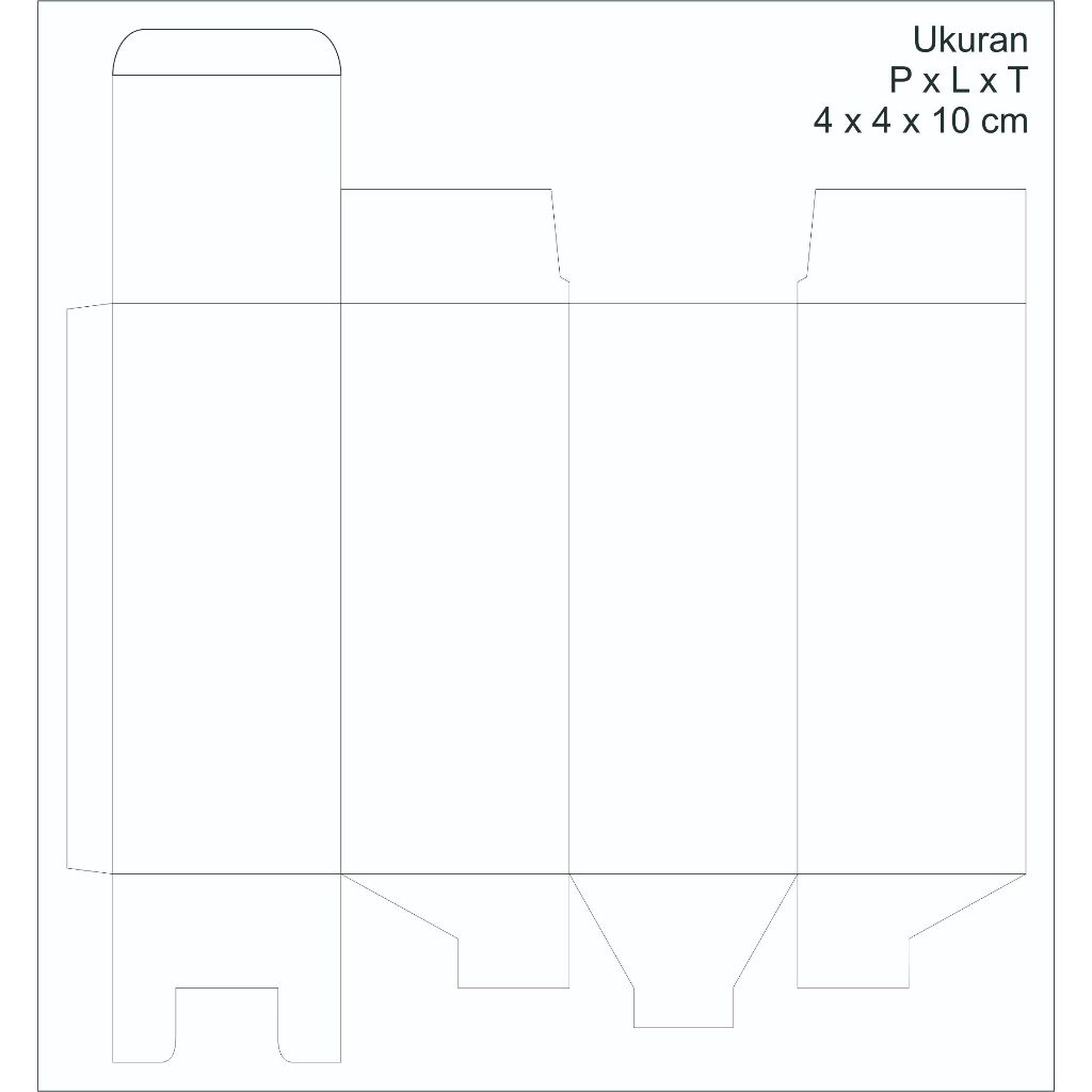 

Box custom full colour/brand sendiri/logo sendiri ukuran P x L x T = 4 x 4 x 10