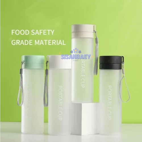 Botol Minum Cup Tumblr Tumbler Plastik Wadah Air Minum Bekal Anak Sekolah Infuse Water Bottle Portab