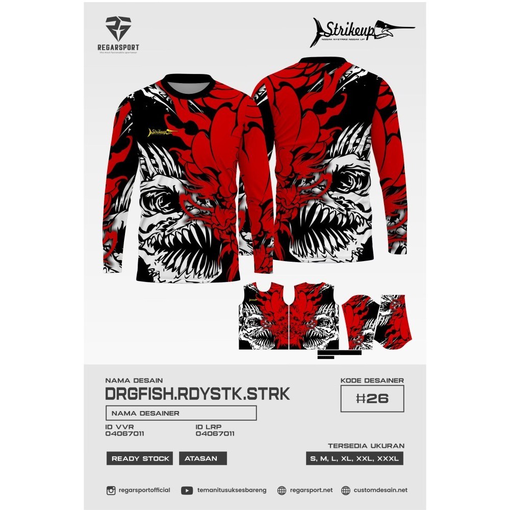 Kaos mancing mania lengan panjang