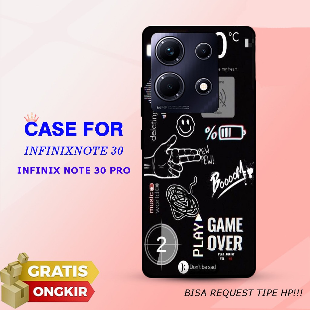 CASE GLOSSY INFINIX NOTE 30 / NOTE 30 PRO dan ALL TYPE SMARTPHONE & ANDROID Bisa request tipe Cassin