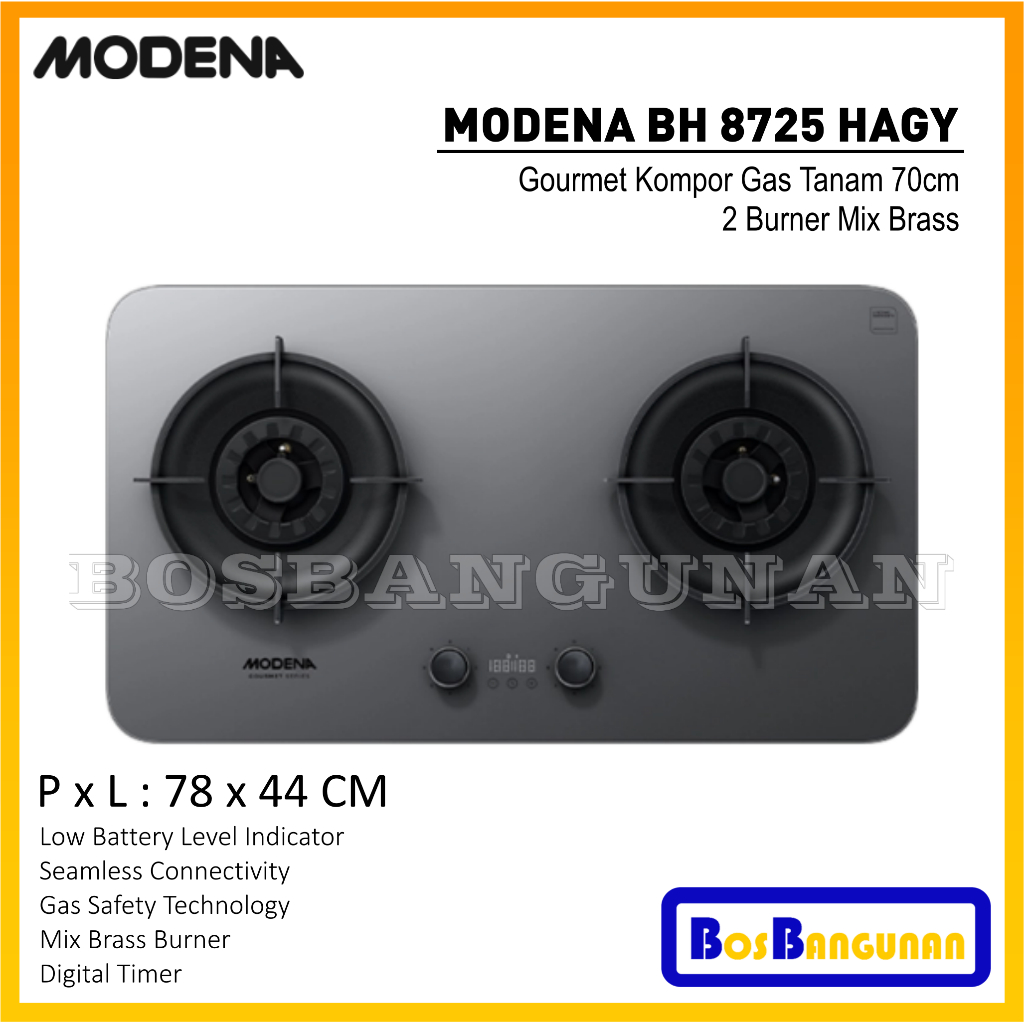 Built In Gas Hob MODENA BH 8725 HAGY / Kompor Gas Tanam MODENA BH 8725 HAGY / Kompor MODENA