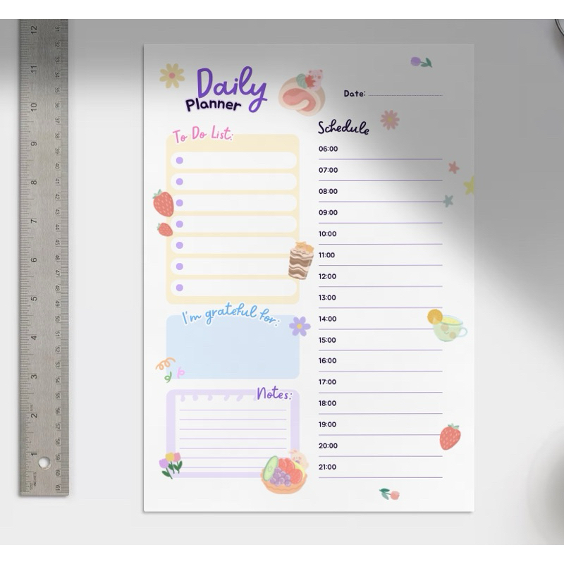 

Hadiah Yaa - Daily Planner A5 HVS 100GSM High Quality Perencanaan Harian Study Journal Study Planner Notes List To Do