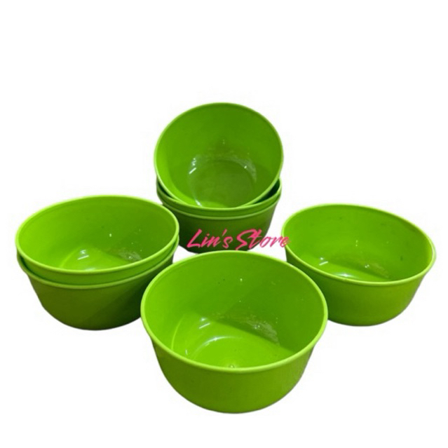 mangkok kecil cuka plastik hijau/ mangkok sop/ mangkok catering