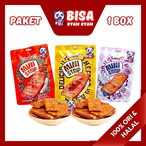 

HALAL SNACK - [1 BOX] LATIAO MINISTRIP LUVMI - 22 gr (lebih besar karna isi 2)