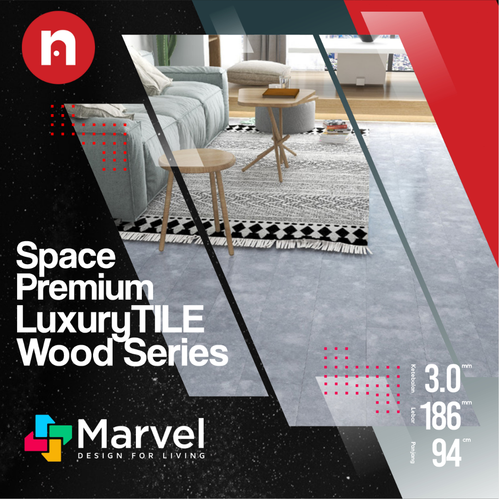 VINYL LANTAI 3MM L VINYL MARVEL SPACE WOOD MARVEL