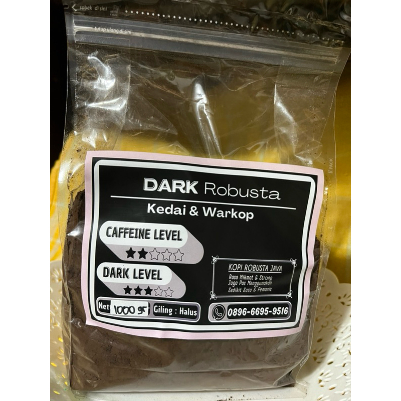 

KOPI DARK ROBUSTA 1000gr - ROBUSTA DAMPIT 70% MIX