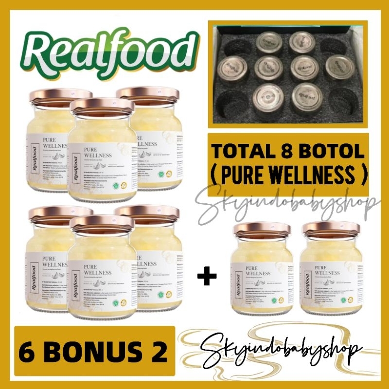 

Realfood Pure Wellness ( 6 Bonus 2 ) Minuman Sarang Burung Walet Bpom Halal