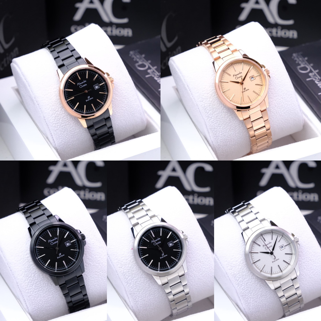 JAM TANGAN WANITA ALEXANDRE CHRISTIE AC 1007 AC1007 & AC 1008 AC1008 RANTAI ORIGINAL TERLARIS