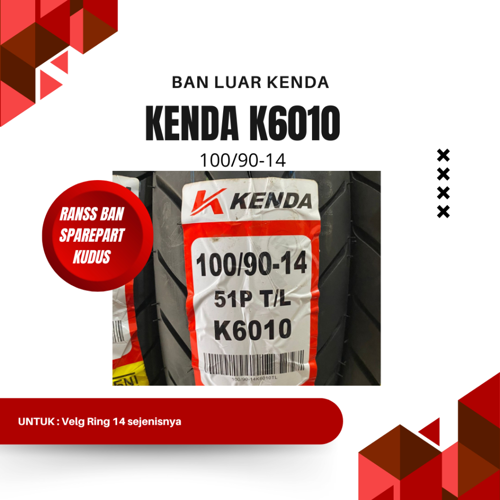 BAN LUAR KENDA K6010 100/90-14