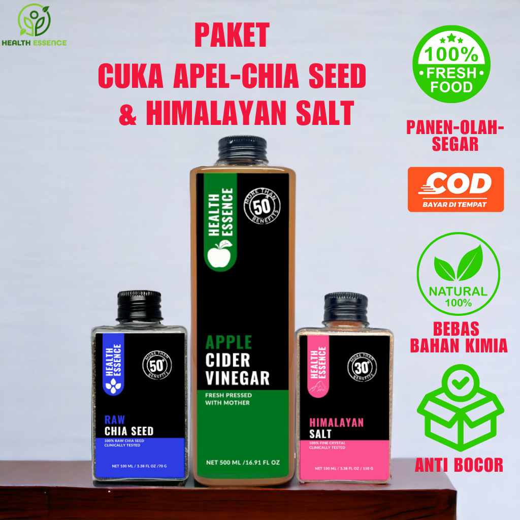 Health Essence - PAKET DIET DETOX DAN EXFOLIASI KULIT Obat Herbal Lemak Perut Buncit, Slim, dan Usus
