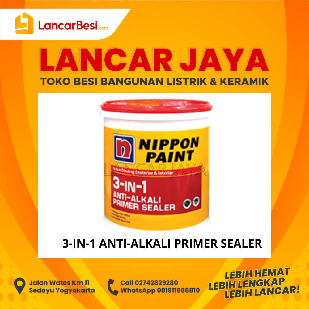 Cat Dasar Tembok 3 in 1 Anti Alkali Primer Sealer Nippon Paint