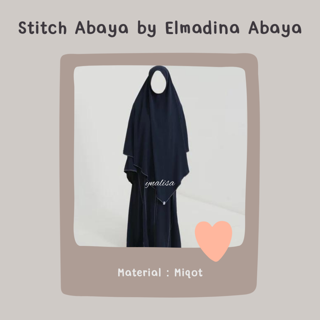 Stitch Abaya by Elmadina Abaya