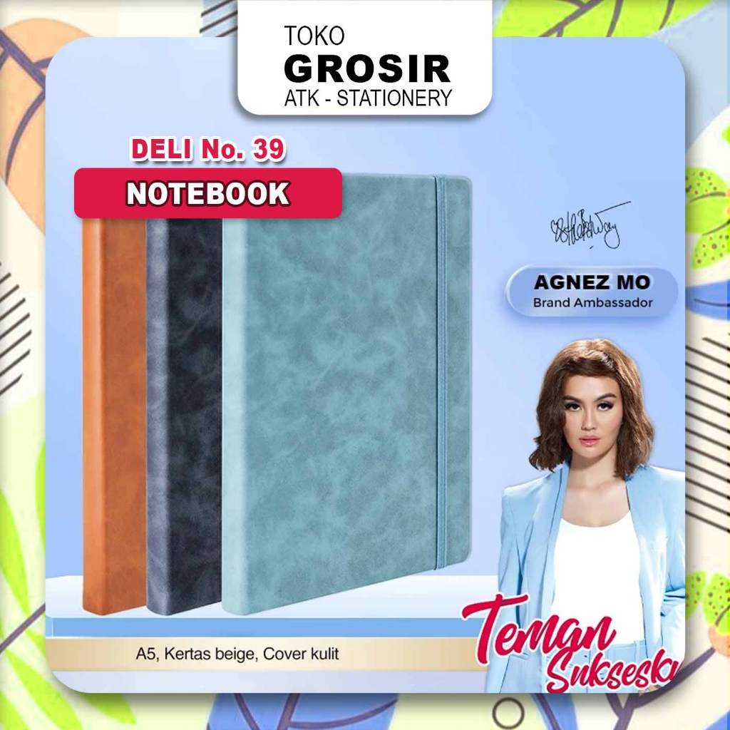 

Deli Leather Cover Notebook / Buku Catatan Sampul Kulit 120 Halaman - No.39