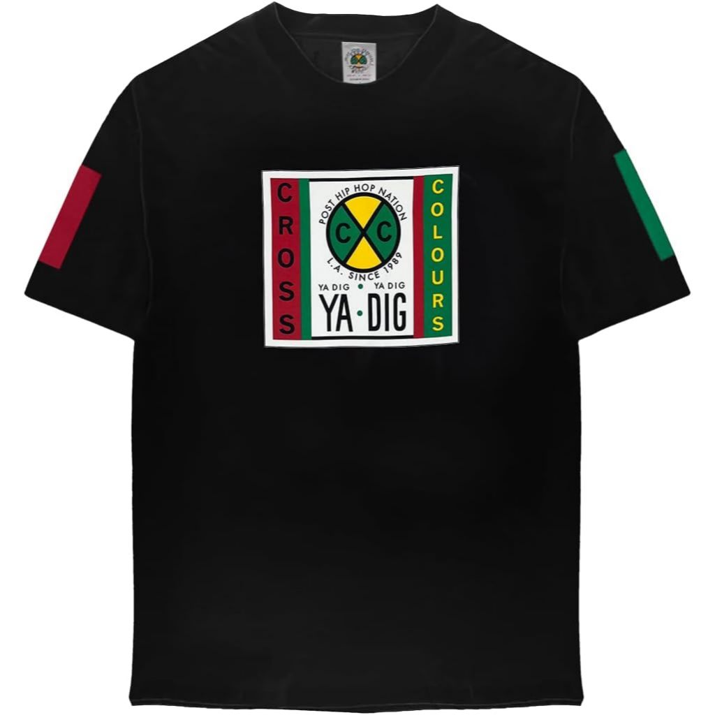 Kaos Dewasa CROSS COLOURS Urban Retro 1990's Vintage  T-Shirt Fashion Baju Atasan Anak Laki Laki Per