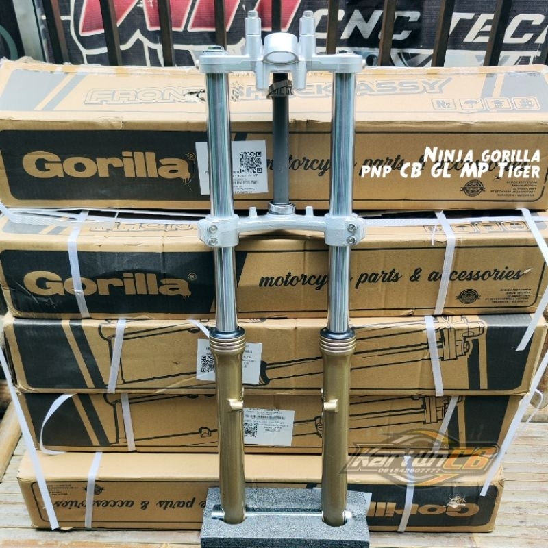 Shock skok depan NINJA RR/R as gold & standar pnp king / Tiger MP GL CB import gorilla, nagoya, riva
