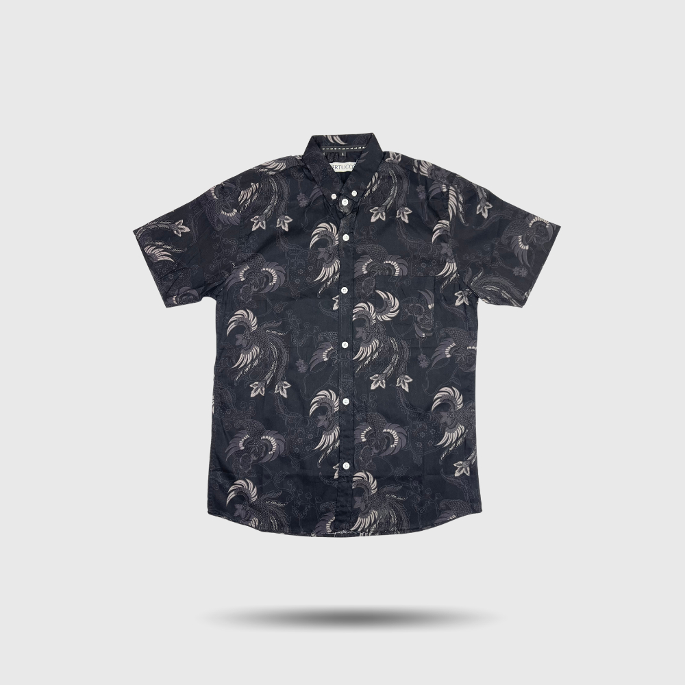 KYBOST VERTUCCI Kemeja Batik Pria Katun Premium Lengan Pendek Slimfit BTK062