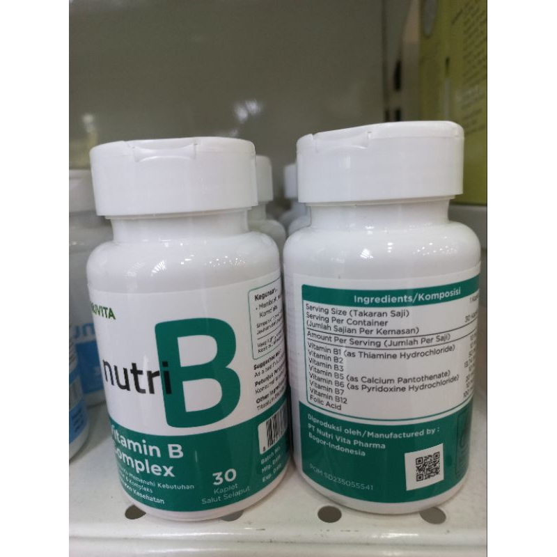 NUTRI B VITAMIN B COMPLEX 30 TABLET