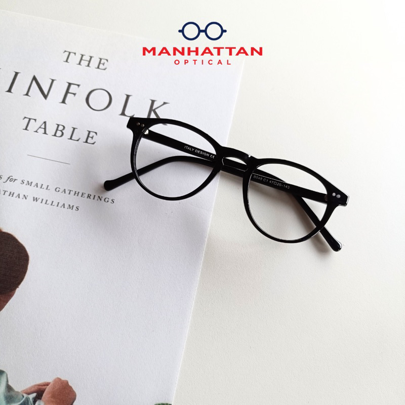 Manhattan Optical - Riyuki | Frame Kacamata Bulat Kecil Unisex Pria Wanita Gaya Korean Style