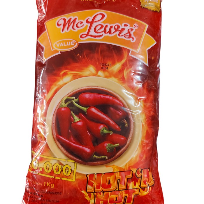 

Saus Sambal Mclewis Hot Hot 1kg