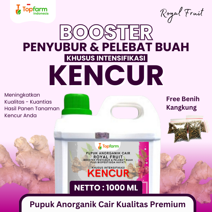 Pupuk Kencur Topfarm / Pupuk Kencur Cair / Pupuk Tanaman Kencur / Pupuk Pelebat Buah Kencur / Pupuk 