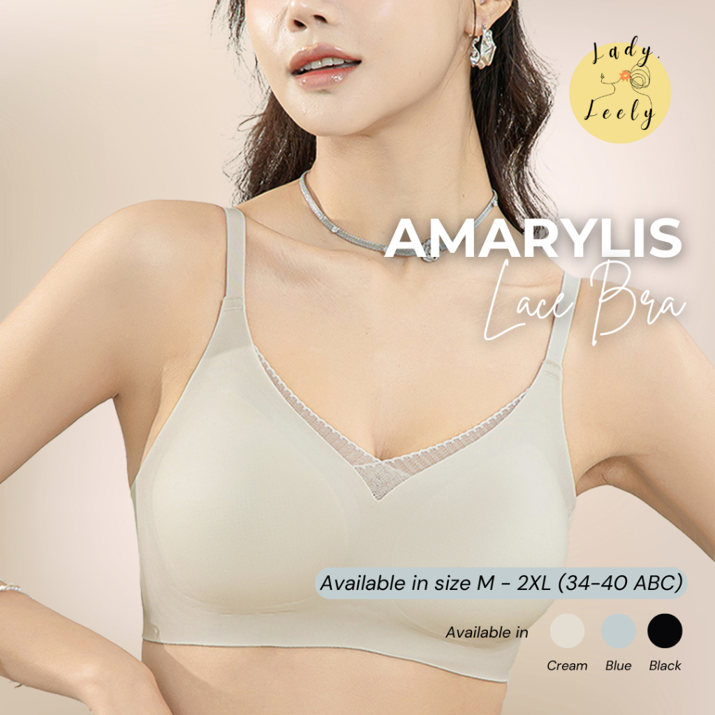 [AMARYLIS] BRA SEAMLESS KAIT BELAKANG TANPA KAWAT/BRA UKURAN BESAR