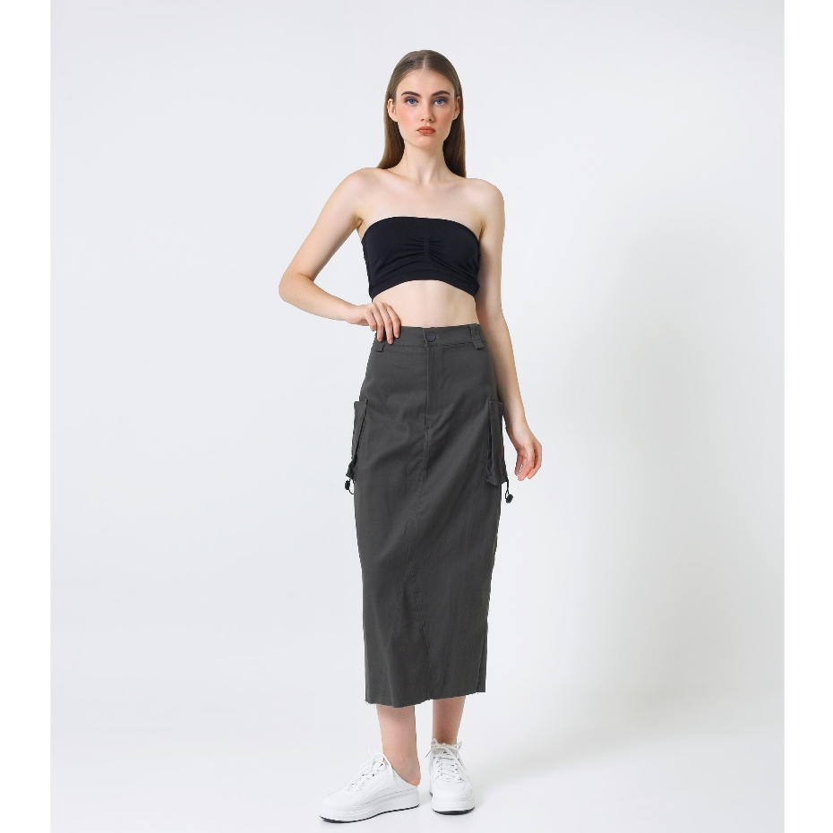 Loola Official - Hanzo Rok Cargo Wanita - Rok Cargo Premium - Rok Cargo Panjang Wanita