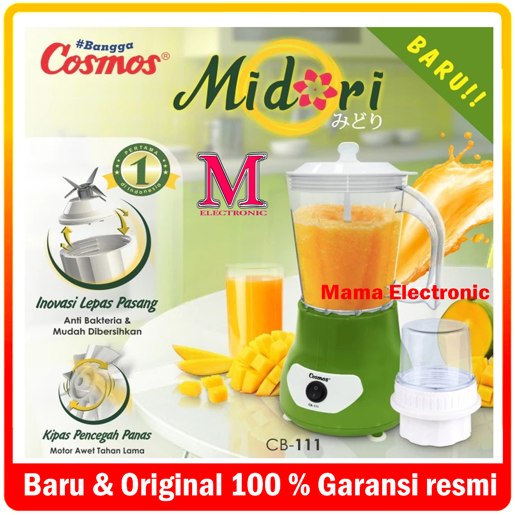 Blender Cosmos CB111 - 2in1 / Belender Cosmos Gelas Plastik CB111 - 1 Liter