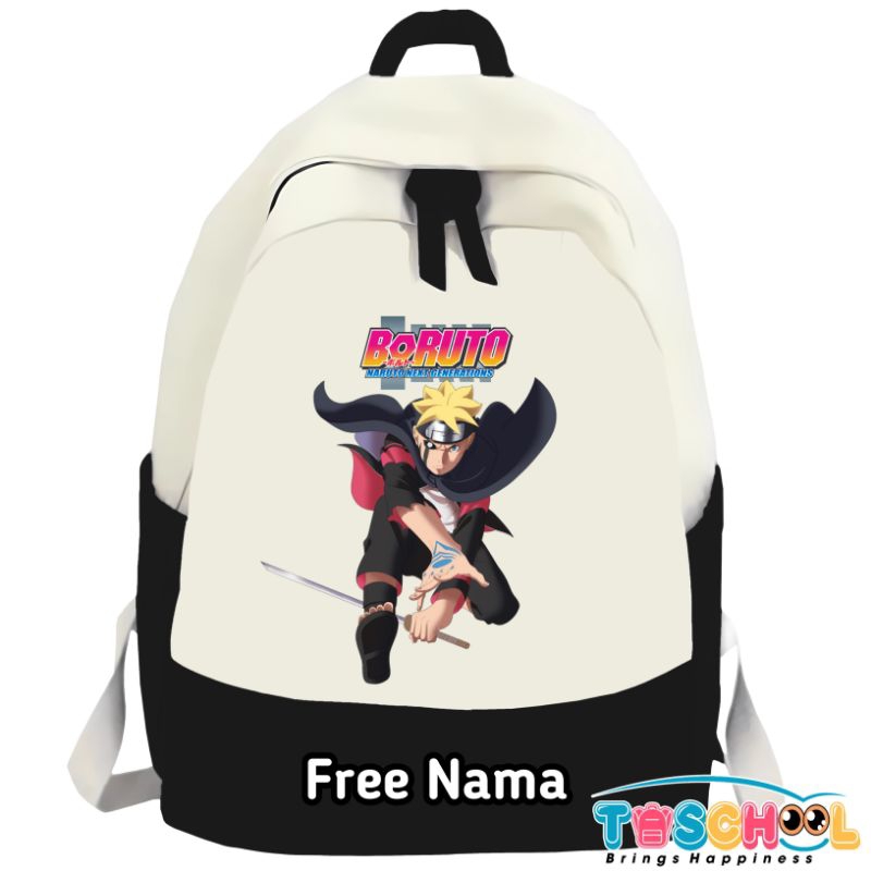 TAS RANSEL ANAK BORUTO NARUTO NEXT GENERATION FREE NAMA