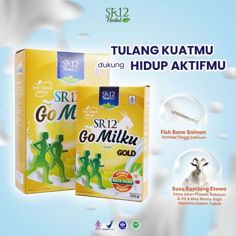 

[Tanpa gula] Gomilku Gold SR12 Susu Kambing Etawa Susu Lansia Susu Manula Susu untuk Tulang