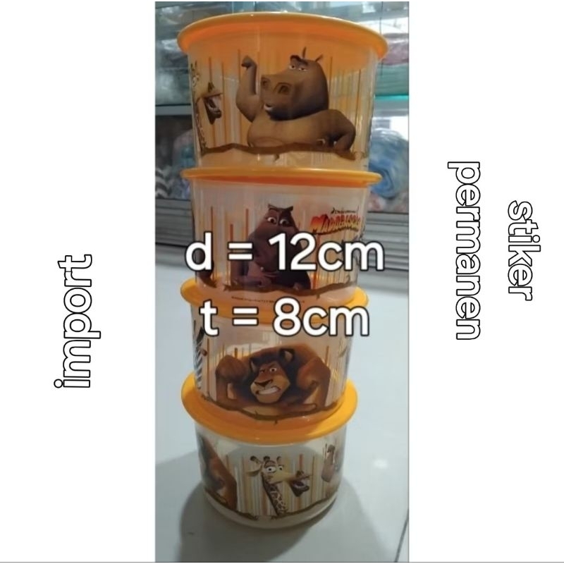 TOPLES IMPORT MADAGASKAR / TOPLES PONI ORIGINAL TUPPERWARE (STIKER PERMANEN) harga satuan ya kak / t