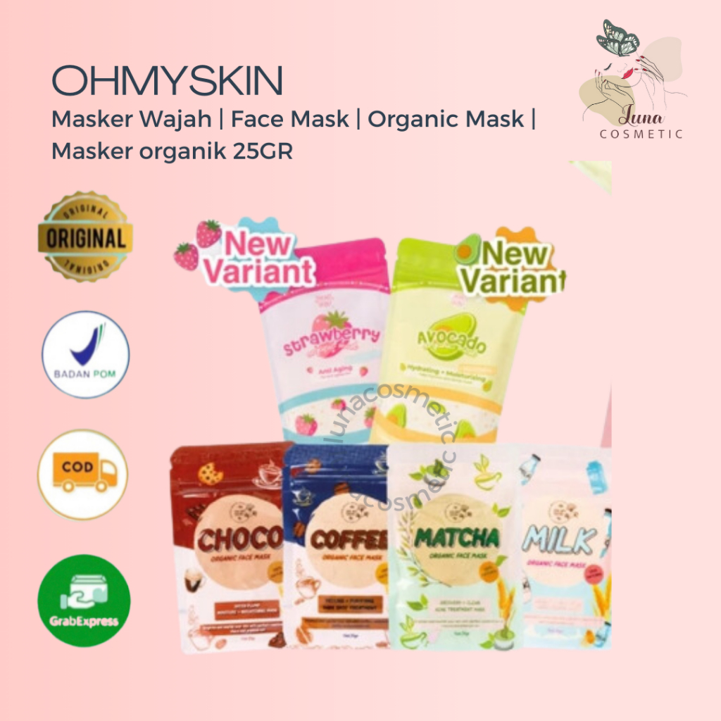 Oh My Skin! Masker Wajah Organik BPOM MINISIZE 25gr