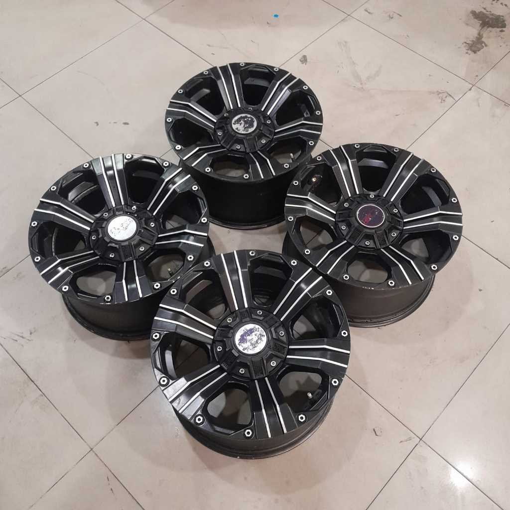 VELG MOBIL BEKAS RACING EMR OFF-ROAD RING 17 LEBAR 9 ET15 BAUT 6X139,7
