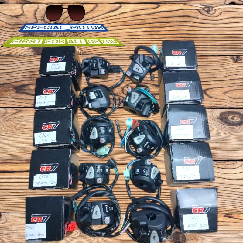 ORIGINAL 100% SAKLAR KIRI 5 TOMBOL HAZARD PIW PIW KLAKSON MOTOR VARIO 150/VARIO160 CBS/VERZA/MEGAPRO