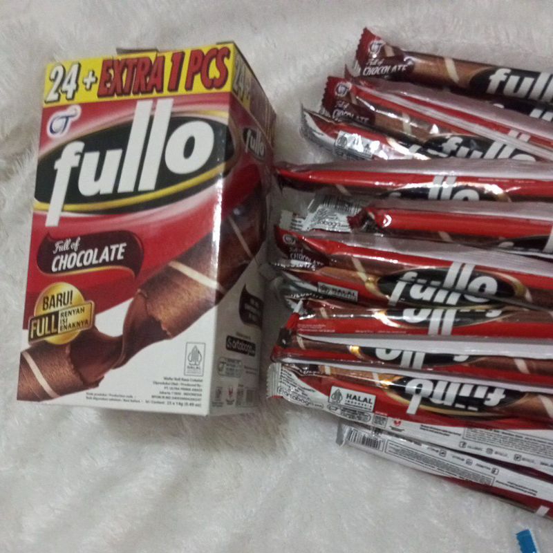 

fullo coklat wafer roll rasa coklat 1 pack isi 25pcs