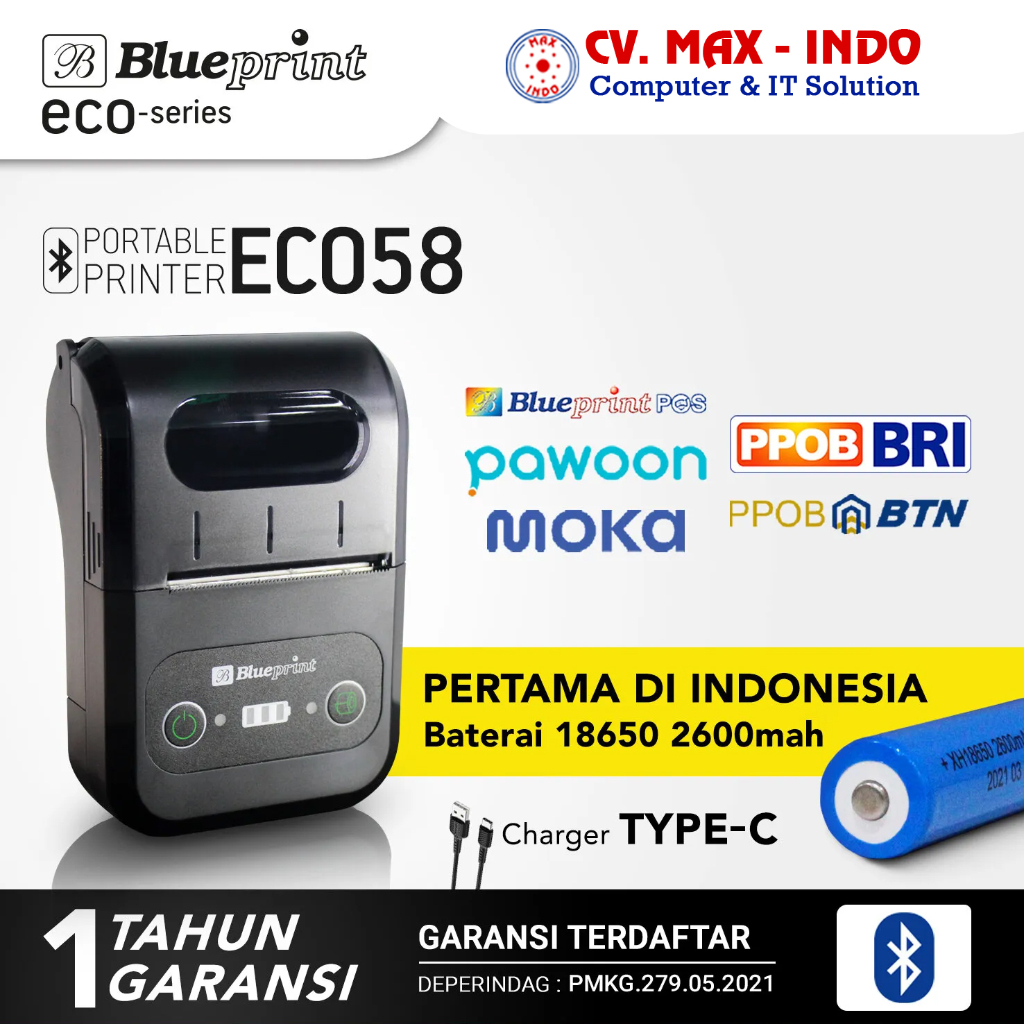 BLUEPRINT PRINTER THERMAL BP-ECO58
