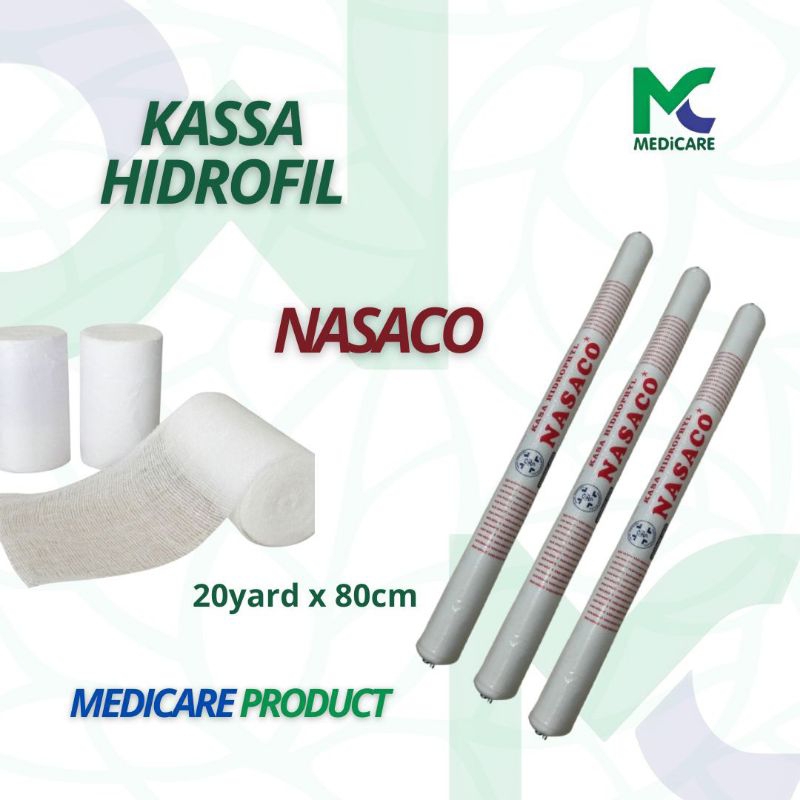 KASA HIDROFIL NASACO ROL BESAR 20 X 80