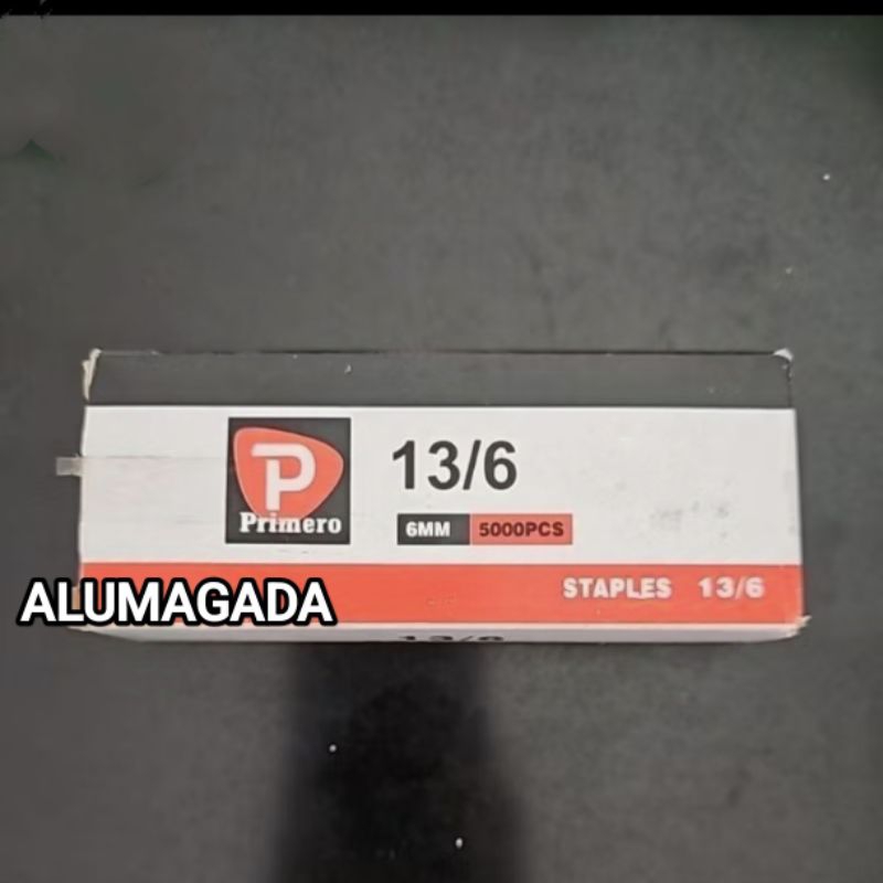 

ALUMAGADA ISI STAPLES TEMBAK 13/6 PRIMERO/ISI REFIL PAKU TEMBAK PRIMERO