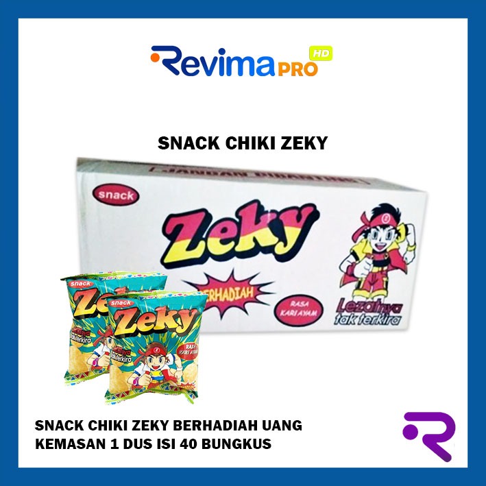 

Snack Cemilan Zeky Berhadiah Kemasan 1 Dus Isi 40 Bungkus