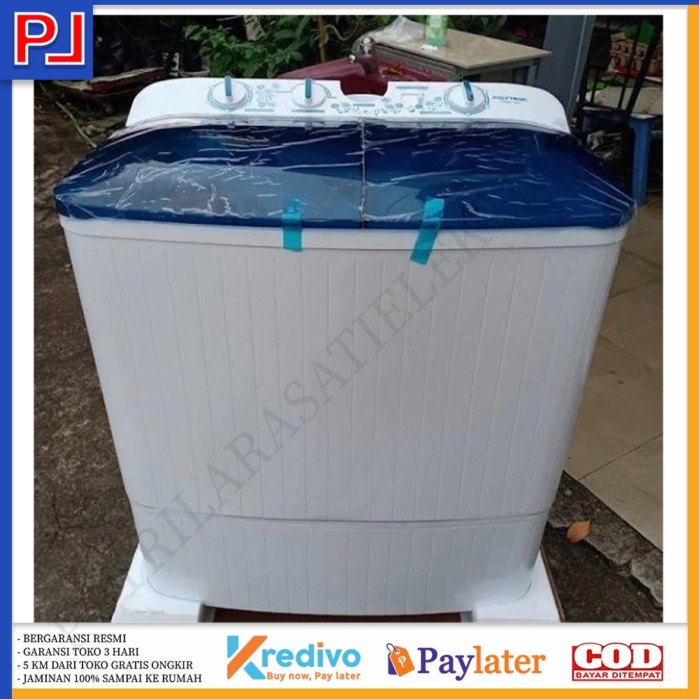 Mesin Cuci 2 Tabung Polytron Primadona Samba 10 Kg PWM 1082X/B