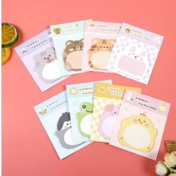 

STICKY NOTES MINI MOTIF ANIMAL STICKY NOTE / MEMO PAD / BIEN LI TIE/POST IT NOTE KARAKTER CUTE MURAH - Stazionario